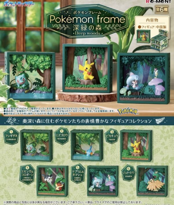 ReMent Pokemon "Pokemon Frame" / 6 Figuren / sofort lieferbar