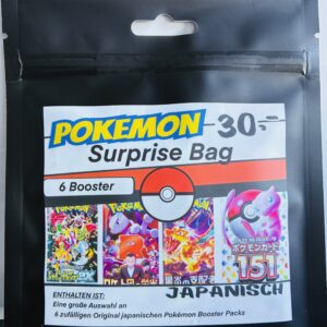 Surprise Bag 30 € Japanisch / 6 Booster / Pokemon Japan / sofort lieferbar